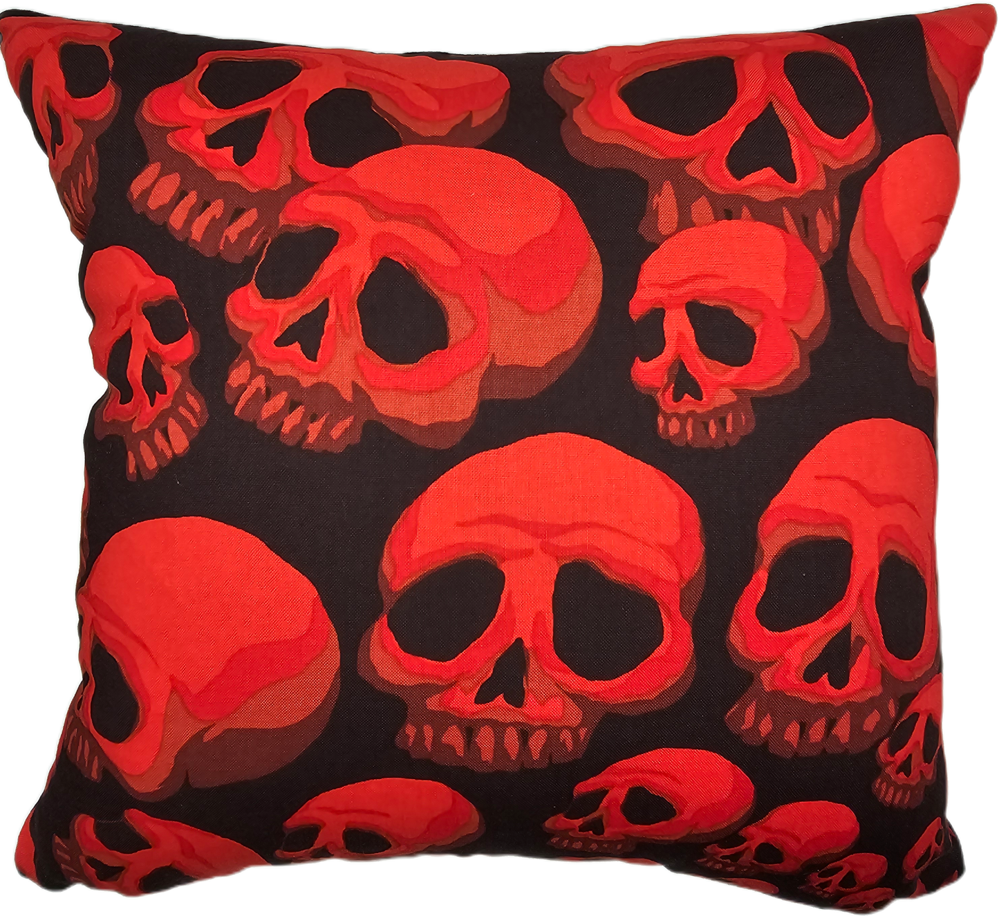 Mayhem cushion Red Skulls Large