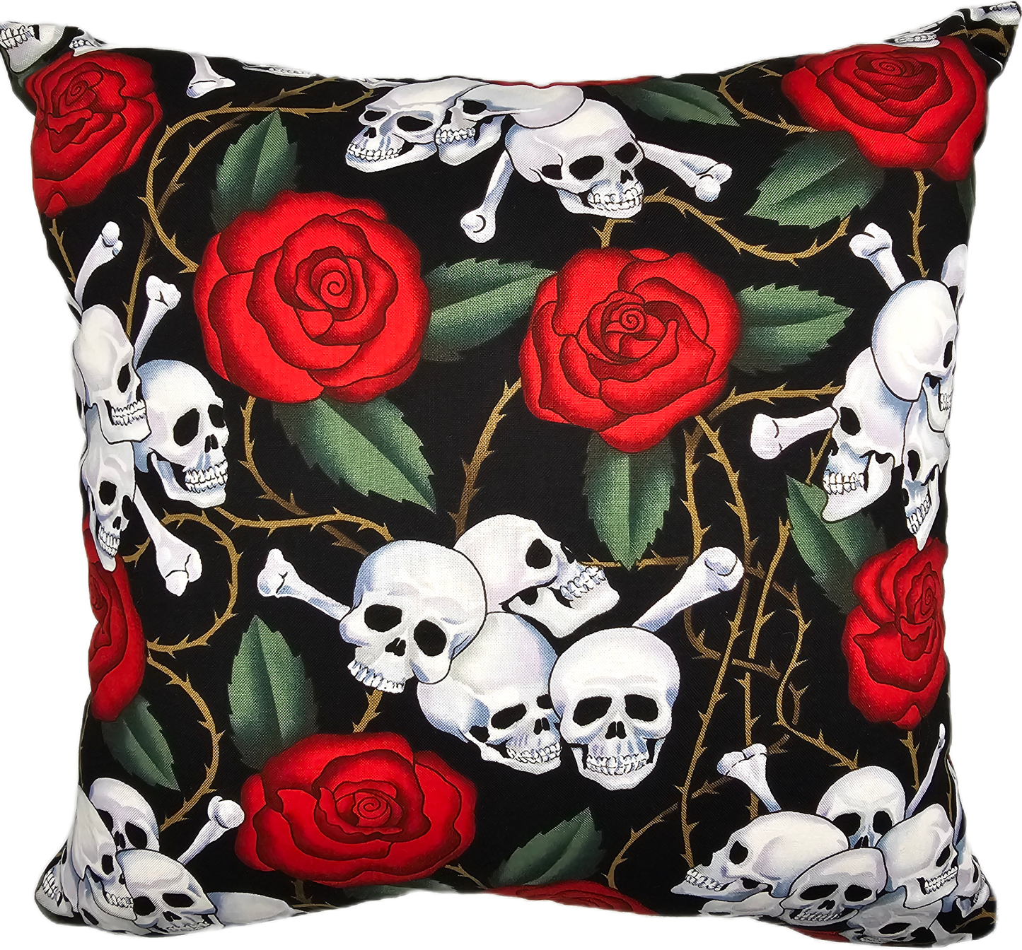 Mayhem cushion Skulls and Roses