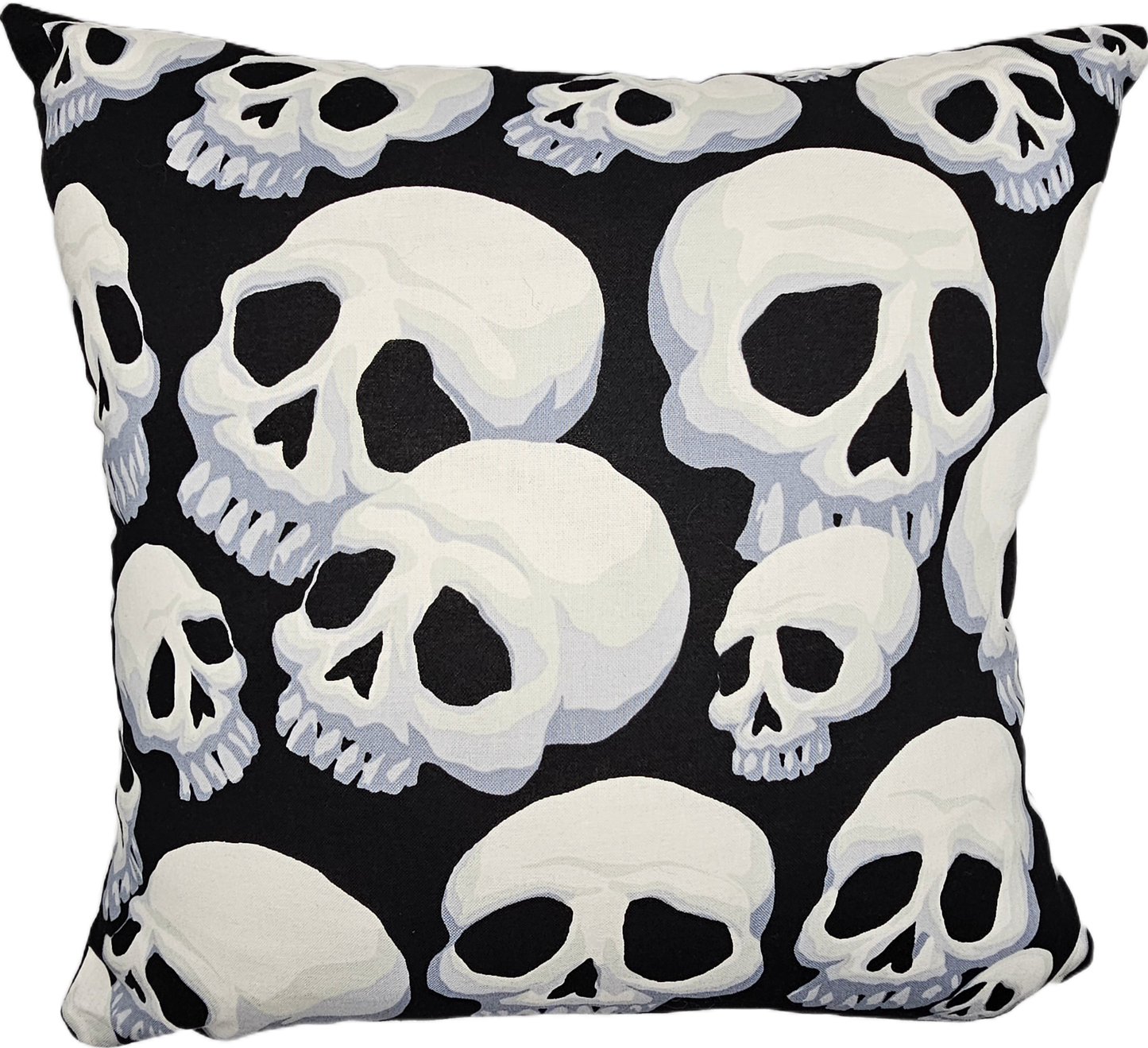 Mayhem cushion White Skulls Large